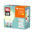 Ledvance Smart LED Leuchtmittel E27, klar, Birne - A60, 6W, 806Lm 2er Set