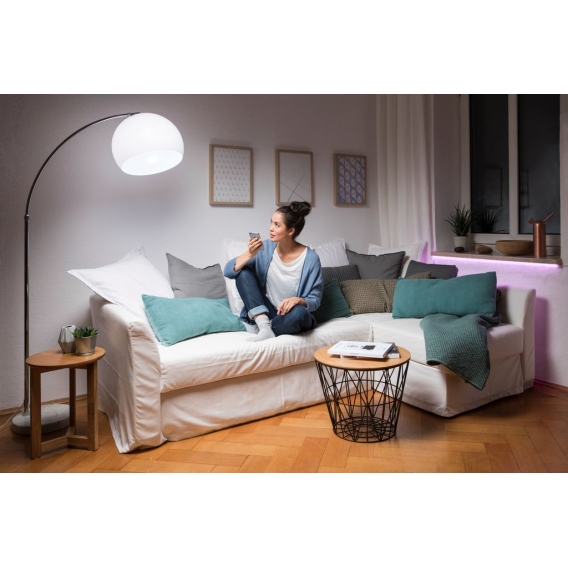 LEDVANCE Smarte LED-Lampe mit Bluetooth Technologie, Sockel E27, Lichtfarbe änderbar(2700-6500K),RGB-Farben änderbar,ersetzt Glü