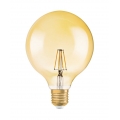 OSRAM LED VINTAGE 1906 4W Globe E27 410 Lumen warm weiß 2400K, Globe-Form im Retro-Design