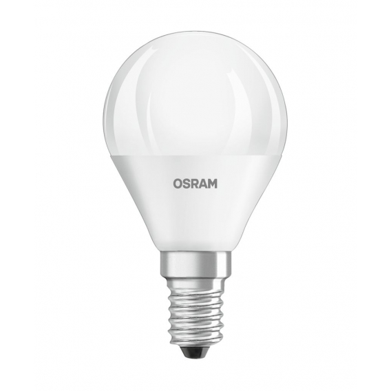 OSRAM LED BASE Classic P40, matte Filament LED-Lampen aus Glas für E14 Sockel, Kerzenform, Kaltweiß (4000K), 470 Lumen, Ersatz f