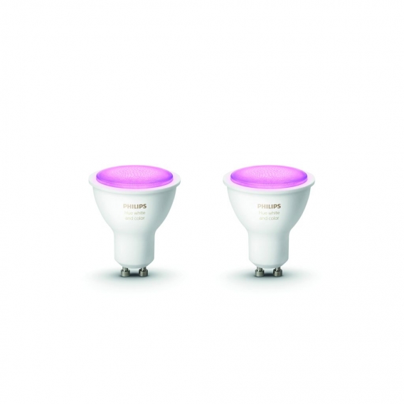 Philips Hue Bluetooth White Ambiance and Color RGBW LED GU10 5,7 W Doppelpack