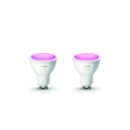 Philips Hue Bluetooth White Ambiance and Color RGBW LED GU10 5,7 W Doppelpack