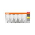 OSRAM LED BASE CLASSIC P 40 FS K Warmweiß SMD Matt E14 Tropfen 5er Pack