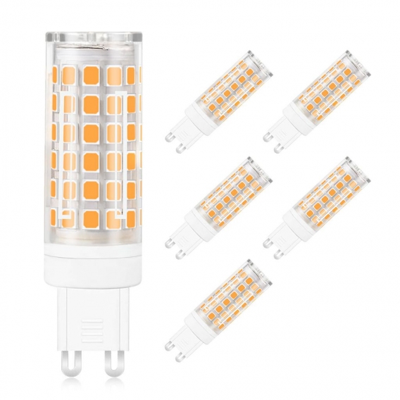 6-er Pack G9 LED Lampe Brine 12W LED Licht Ersatz 96W Halogenlampen 720LM 6000K Kaltweiß 360 ° Abstrahlwinkel CRI＞80, AC 220-240