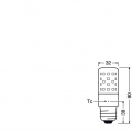 OSRAM LED Superstar Special T SLIM, Dimmbare schlanke LED-Spezial Lampe, E27 Sockel, Warmweiß (2700K), Ersatz für herkömmliche 6