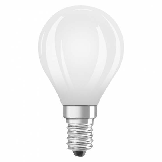 OSRAM Dimmbare Filament LED Lampe mit E14 Sockel, Warmweiss (2700K), Tropfenform, 6.5W, Ersatz für 60W-Glühbirne, matt, LED Retr