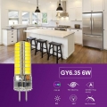 6 Stück GY6.35 6W LED Lampe 72x5730 SMD Kaltweiß 6500K AC/DC 12V Mit Silikon Mantel