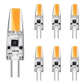 6X G4 3W LED Glühbirne AC/DC12V Kaltweiß COB Leuchtmittel Ersatz 20W Halogen Lampe Nicht Dimmbar