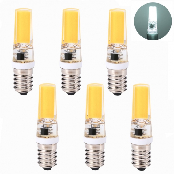 6x E14 LED Glühbirne 3W Weiß COB Mini Dimmbar Birne Leuchtmittel