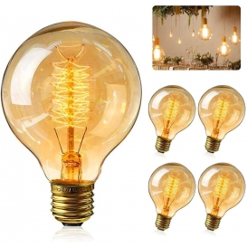 More about Edison Vintage Glühbirne, Retro Glühbirne Warmweiß E27 40W Vintage Antike Glühbirne Retro Glühfaden Lampe Amber Glas, Ideal für 