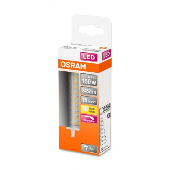 Osram Led Superstar Line118 Dim Cl 150 17,5W/827 R7S 2452Lm 118Mm Box