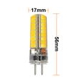 2 Stück GY6.35 6W LED Lampe 72x5730 SMD Kaltweiß 6500K AC/DC 12V Mit Silikon Mantel