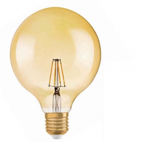 OSRAM LED VINTAGE 1906 Globe 7W E27 650 Lumen warm weiß 2400K,Globe-Form im Retro-Design