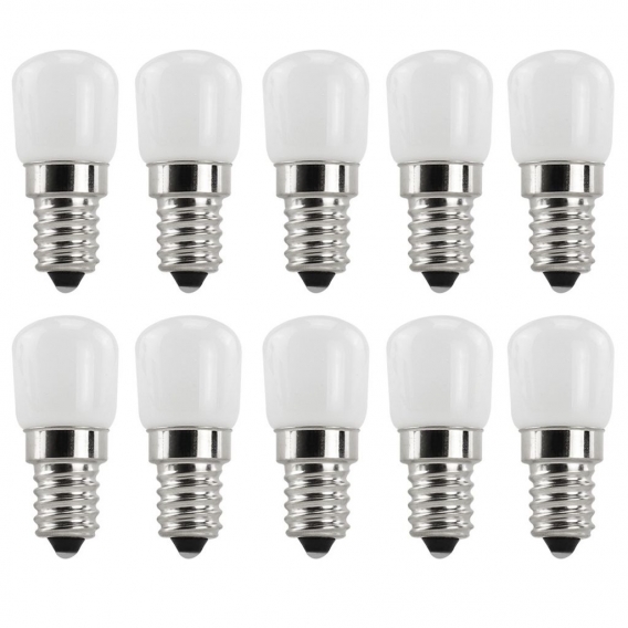 10 Stück E14 LED Lampe 2W AC 220-240V Warmweiß 3000K SMD Mit Aluminium und PC Körper