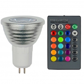 More about 4 Stück 3W GU5.3 LED RGB Strahler Dimmbar Lampe Leuchtmittel Glühbirne mit Fernbedienung