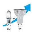 10 Stück GU10 LED Warmweiss Lampen 3W 180 Lumen LED Leuchtmittel 3000 Kelvin Warmweiß, Ersatz 20W Halogenlampen 60 ° Abstrahlwin