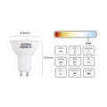 Aigostar GU10 Led kaltweiss 8W Leuchtmittel 6400K 600lumen 120 Abstrahlwinkel Milchglas Birne 5er Pack Ohne Quecksilber/Merkur [