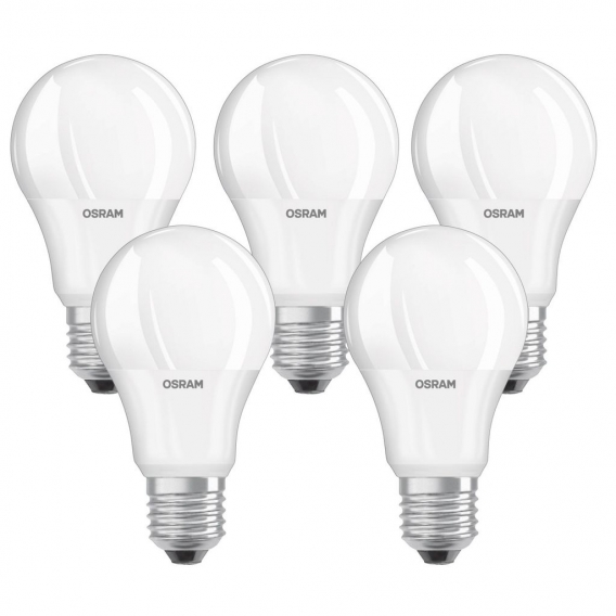 OSRAM LED BASE CLASSIC A 60 FS K Kaltweiß SMD Matt E27 Glühlampe 5er Pack