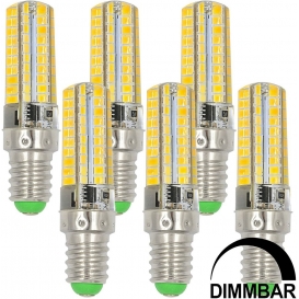 More about 6 Stück Dimmbar E14 7W LED Lampe Warmweiß 3000K AC 220-240V 80x2835 SMD Mit Silikon Mantel