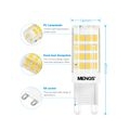 10 Stück G9 LED Lampe 480lm LED Brine 5W LED Licht Ersatz 40W Halogenlampen 6000K Kaltweiß 360 ° Abstrahlwinkel CRI＞80, AC 220-2