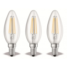 More about OSRAM LED BASE CLASSIC B 40 FS Kaltweiß Filament Klar E14 Kerze 3er Pack