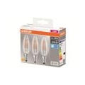 OSRAM LED BASE CLASSIC B 40 FS Kaltweiß Filament Klar E14 Kerze 3er Pack