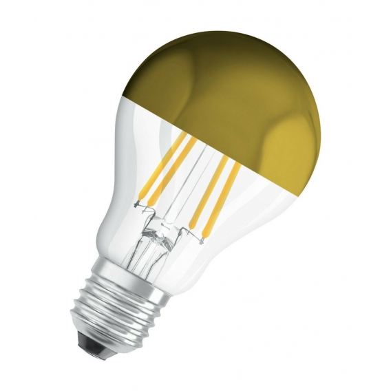 Osram LED Kopfspiegellampe gold Filament Birnenform 7 Watt E27 827 warmweiß extra