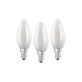 Osram LED Retro Classic B40 Kerze 4W (40W) matt E14 warmweiß 3er-Pack