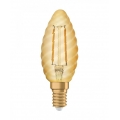 OSRAM LED VINTAGE 1906 CLASSIC BW 12 FS Warmweiß Filament Gold Gedreht E14 Kerze