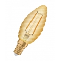 OSRAM LED VINTAGE 1906 CLASSIC BW 12 FS Warmweiß Filament Gold Gedreht E14 Kerze