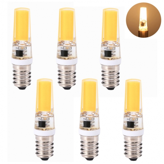 6x E14 LED Glühbirne 3W Warmweiß COB Mini Dimmbar Birne Leuchtmittel