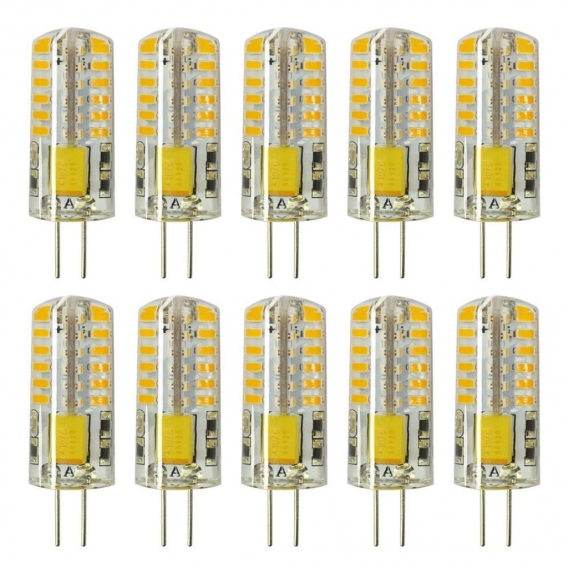 10X G4 3W LED Glühbirne Lampe AC/DC12V Leuchtmittel Ersatz 20W Halogenbirne Warmweiß