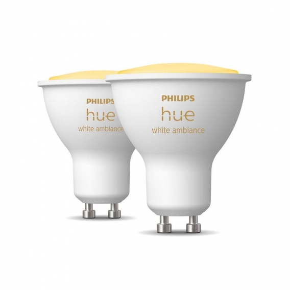 Philips Hue Bluetooth White Ambiance LED GU10 4,3W 230lm Doppelpack