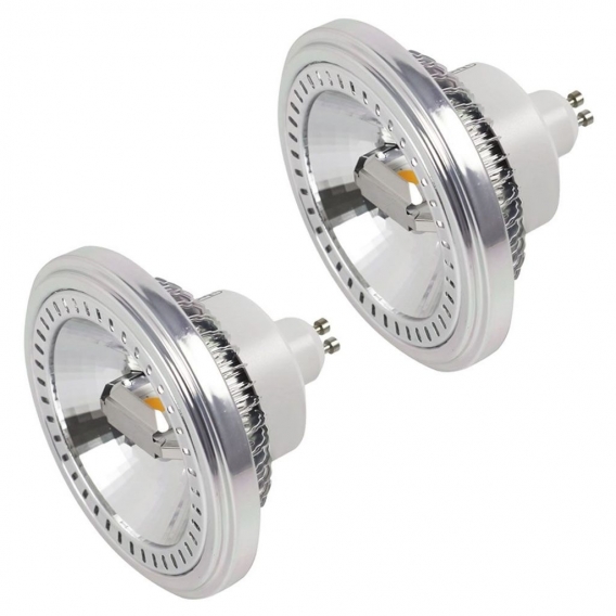 2X GU10 LED ES111 Strahler Lampe 15W LED AR111 Spot Leuchtmittel Ersatz für 120W Halogenlampen 1400lm 120° Neutralweiß 4000K AC 