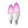 Philips Hue Bluetooth White & Color Ambiance LED E14 5,3W 470lm Doppelpack