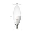 Philips Hue Bluetooth White & Color Ambiance LED E14 5,3W 470lm Doppelpack