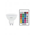 OSRAM LED STAR PAR16 25 (120°) BOX K REMOTE Warmweiß, RGB SMD Matt GU10 Spot