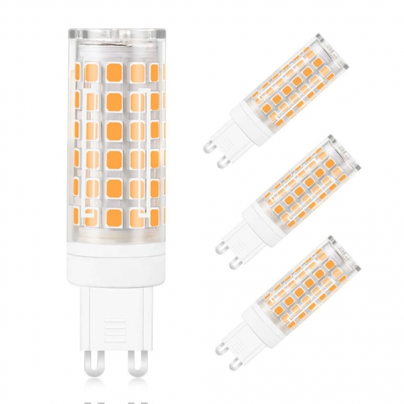 4 er Pack G9 12W LED Lampe 64x2835 SMD AC 220-240V Kaltweiß 6500K Mit PC Material Ersetzt 95W Halogenlampen, Nicht Dimmbar