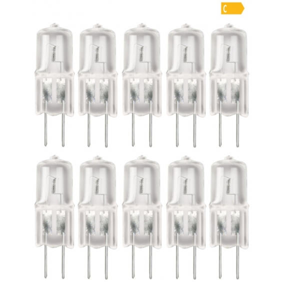 10x JC G6.35 Halogen 50W Stiftsockel GY6.35 Leuchtmittel 781lm Warmweiß dimmbar