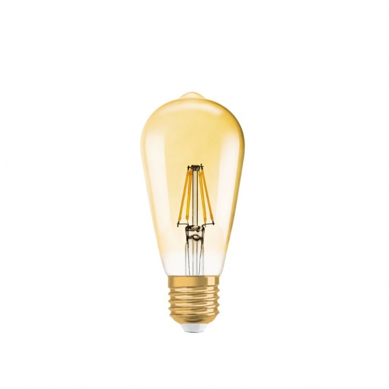 OSRAM LED VINTAGE 1906 LEDISON 55 FS DIM Warmweiß Filament Gold E27 Glühlampe