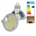 ECD Germany 10er Pack MR16 LED Spot 3W - AC 220-240V - 251 Lumen - Warmweiß 3000K - aus Glas - A+ - Birne Lampe Strahler Leuchtm