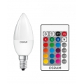 OSRAM LED STAR CLASSIC B 25 BLI K REMOTE RGBW SMD Matt E14 Kerze