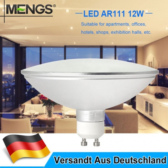 AR111 GU10 12W＝95W Wasserdicht LED Rampenlicht 1200LM AC 85-265V Wasserdichter Neutralweiß