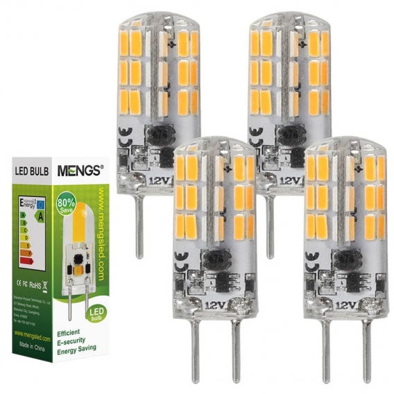 4er GY6.35 4W＝30W Leuchtmittel LED Glühbirne AC/DC12V 48X4014 SMD Warmweiß