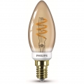 Philips LEDclassic Lampe Gold ersetzt 15W, E14, warmweiß, 2000 Kelvin, 136 Lumen, Dekolampe, dimmbar