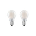 OSRAM LED BASE CLASSIC A 60 FS Warmweiß Filament Matt E27 Glühlampe Doppelpack