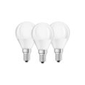 OSRAM LED BASE CLASSIC P 40 FS K Warmweiß SMD Matt E14 Tropfen 3er Pack