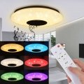 Meco DIMMBAR 80W LED Sternen Deckenleuchte Lampe bluetooth Lautsprecher +APP Remote