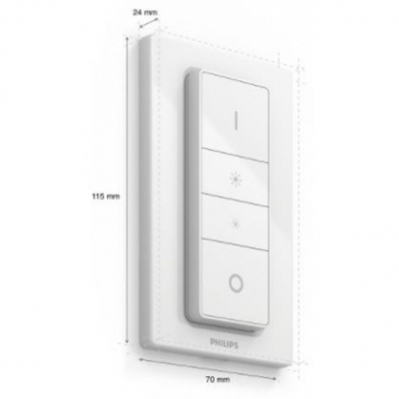 Philips Hue White E27 3er Starter Set 3x806lm Bluetooth, Dimmschalter