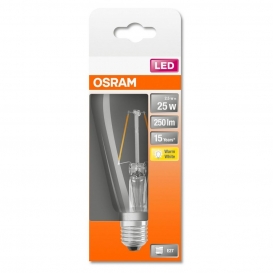 More about OSRAM LED STAR LEDISON 25 BOX Warmweiß Filament Klar E27 Glühlampe